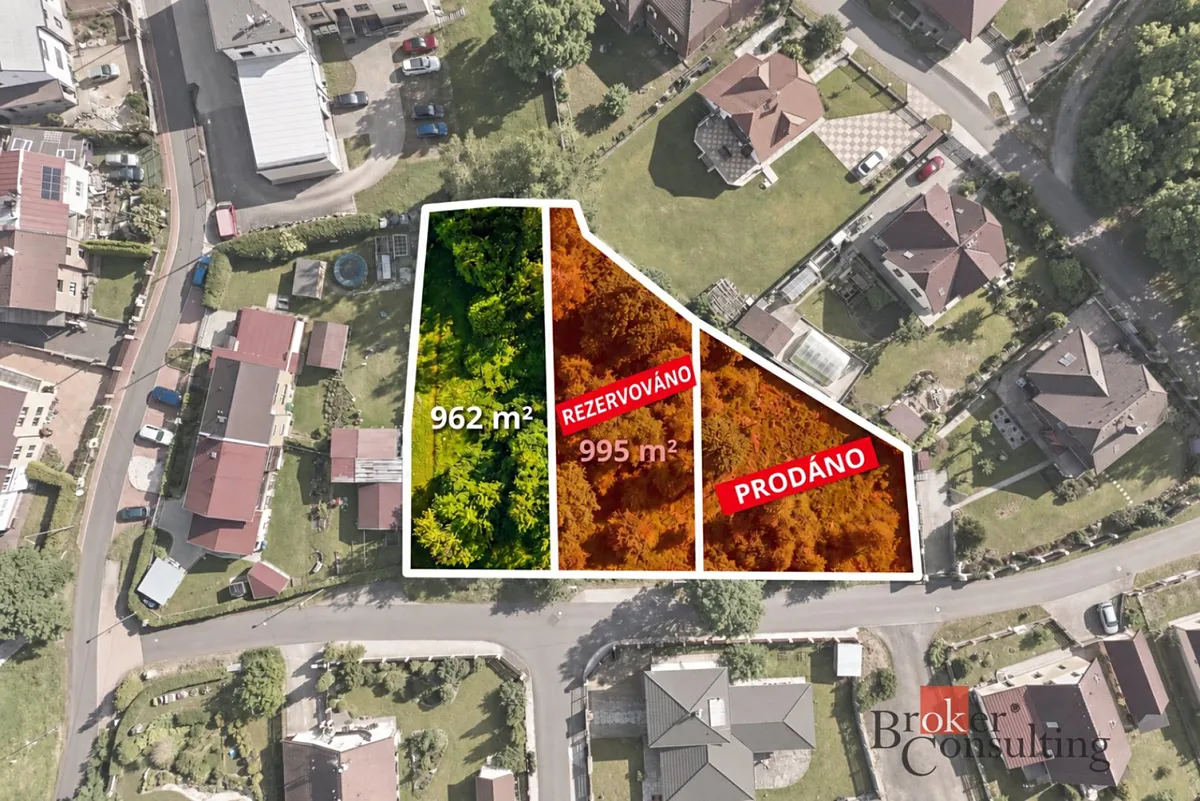 Prodej stavebního pozemku 962 m²